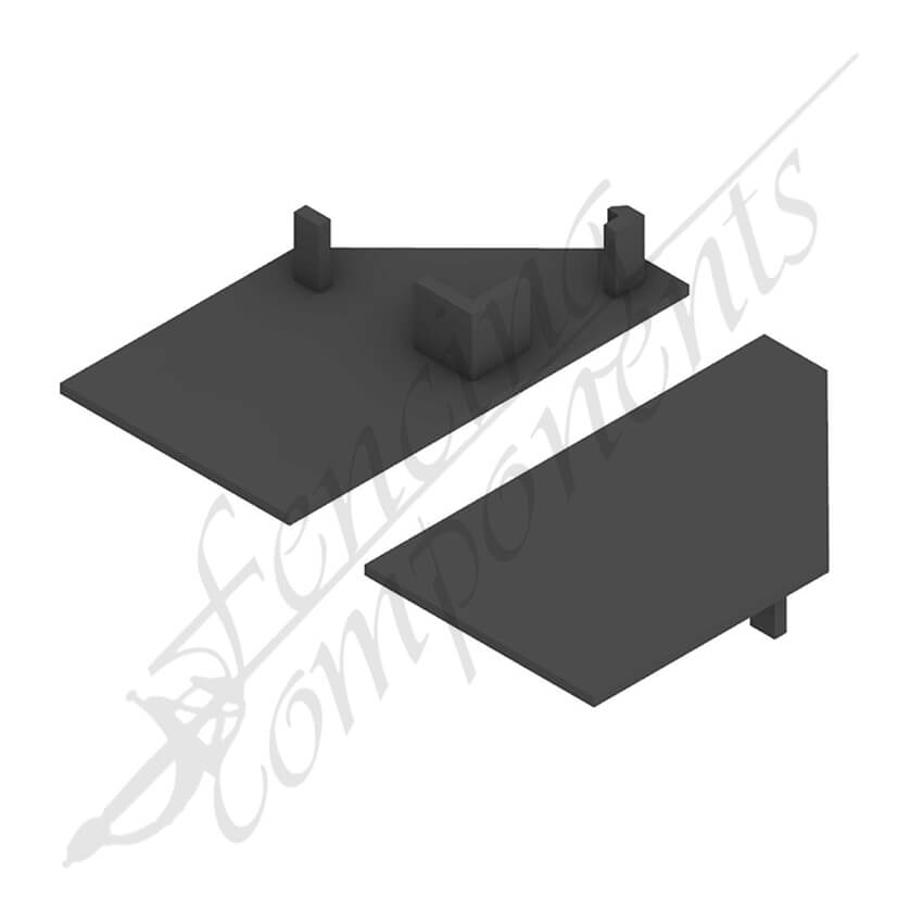 ModuSlat© Black Cap for Panel Frame (Left)