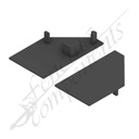 ModuSlat© Black Cap for Panel Frame (Left)