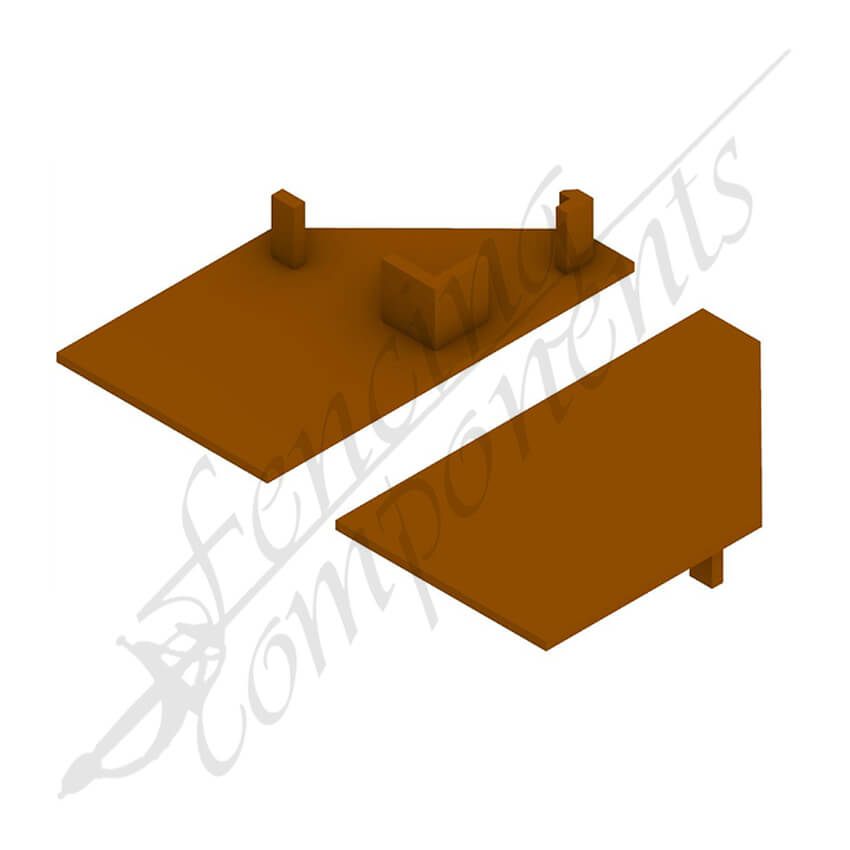 ModuSlat© Brown Cap for Panel Frame (Left)