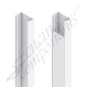 ModuSlat© Aluminium Screen Brace 5m - Pearl White