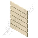 ModuSlat© Aluminium Slat 65x16x1.4mm 6.5m - Primrose