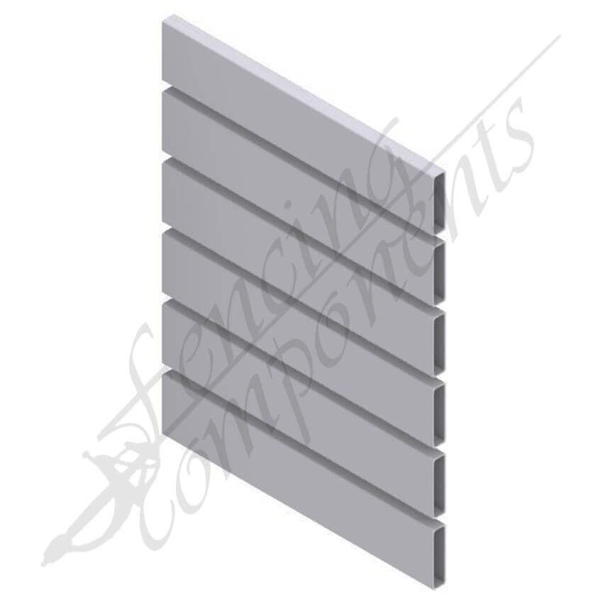 ModuSlat© Aluminium Slat 65x16x1.4mm 6.5m - Frost / Off White