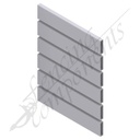 ModuSlat© Aluminium Slat 65x16x1.4mm 6.5m - Frost / Off White