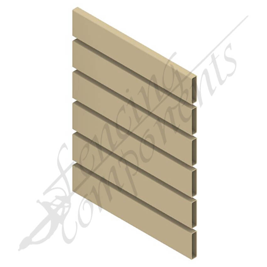 ModuSlat© Aluminium Slat 65x16x1.4mm 6.5m - Paperbark