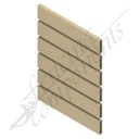 ModuSlat© Aluminium Slat 65x16x1.4mm 6.5m - Paperbark