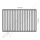 Aluminium FLAT TOP Gate 1.8W x 1.2H (Satin Black)