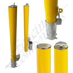 [BOL-IG-90-PL] In-Ground Removable Bollard - 90mm Pad Lock