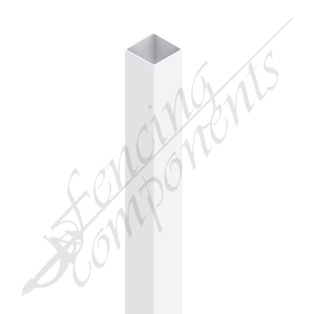 50x50mm Aluminium Post - Pearl White (1800mm - 1.6mm)