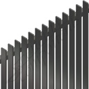 Aluminium Slat 50 Blade Fence Panel - 2250W x 1200H - Monument