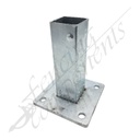 Post Bracket Internal for 65x65 SHS - Hot Dip Gal (150x150x10mm base plate)