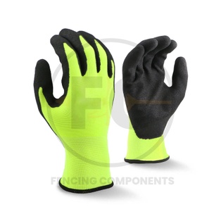 HiVis Industrial Work Gloves - One Size