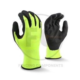 [Gloves_Yellow] HiVis Industrial Work Gloves - One Size