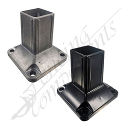 Internal Post Bracket Base 50x50mm Aluminium