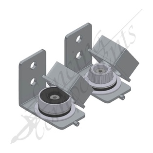 Ball Bearing Swing Gate Punch In Hinges for SHS Square - Steel [PAIR]