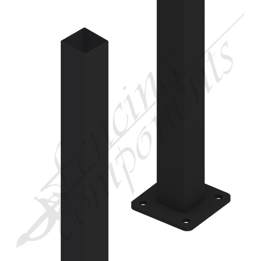 50x50mm Steel Post - Satin Black