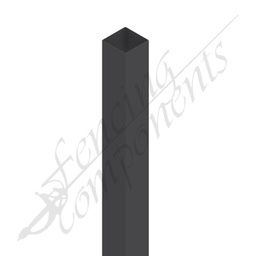 50x50mm Steel Post - Monument/Gunmetal Grey/Coke/Monolith