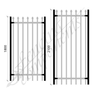 Security Gate Converter - Satin Black [PAIR]