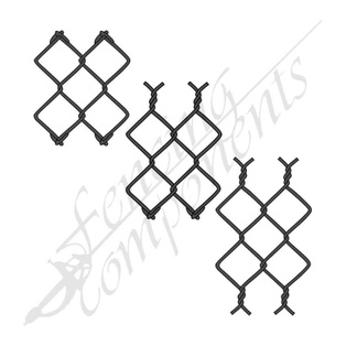 Chainwire Mesh - 50mm Diamond x 2.5mm (Black PVC)