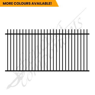 Aluminium Rod Top Fence Panel