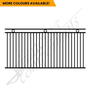 Aluminium Deco Ring Fence Panel