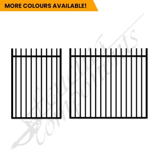 Aluminium Deco Rod Top Gate