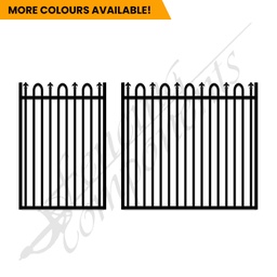 Aluminium Deco Loop &amp; Spear Top Gate