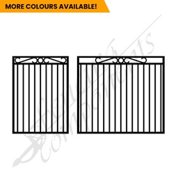 Aluminium Deco Ring &amp; Scroll Gate